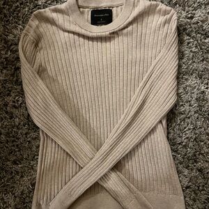 Abercrombie & Fitch Beige Knit Top